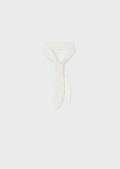 Camicia Popelin Cravatta Panna