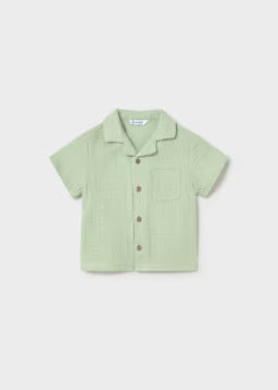 Camicia Manica Corta Verde