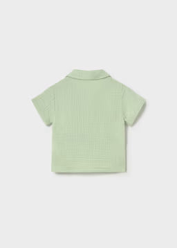 Camicia Manica Corta Verde