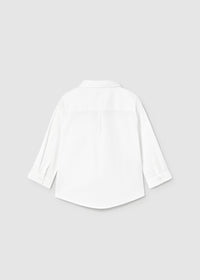 Camicia Manica Lunga Elegante Papillon Avorio
