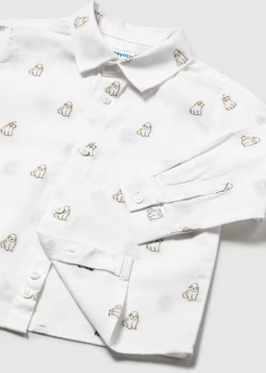 Camicia Manica Lunga Cani Fant