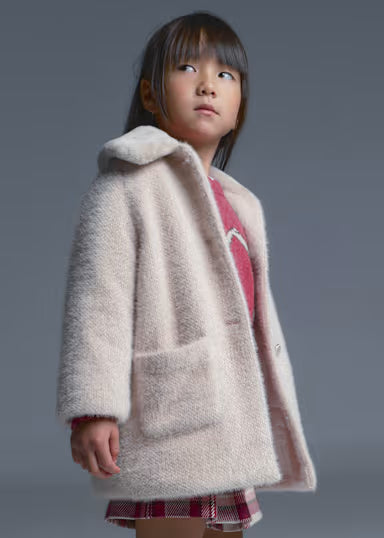 Cappotto Pelo Ecru