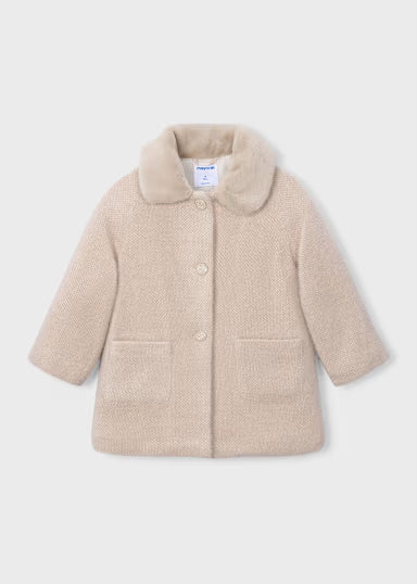 Cappotto Pelo Ecru
