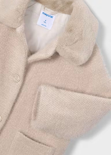 Cappotto Pelo Ecru
