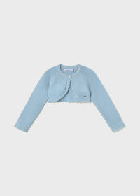 Bolerino Tricot Basico Cielo