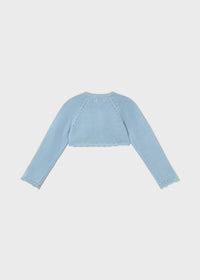 Bolerino Tricot Basico Cielo