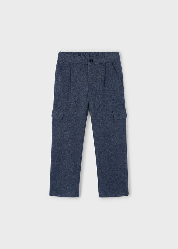 Pantalone Cargo Formale Marino Mix