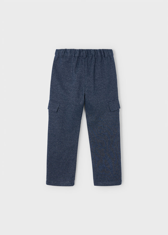 Pantalone Cargo Formale Marino Mix