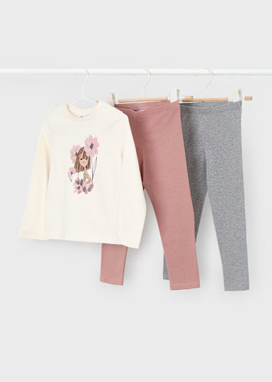 ComplLeggings 2 Pantaloni Cipria
