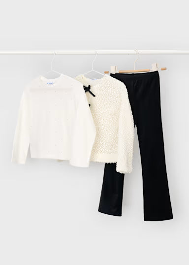 Completo Leggings Giacca Nero