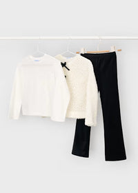 Completo Leggings Giacca Nero