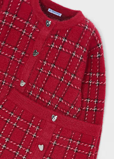 Completo Gonna Tricot Pelo Rosso