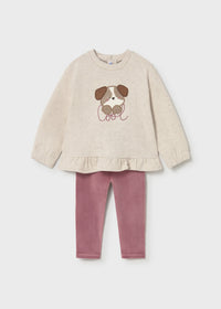 Completo Leggings Pullover Rosato