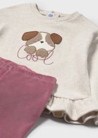 Completo Leggings Pullover Rosato