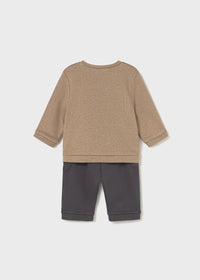 Completo Pantalone Lungo Jacquar Arachide