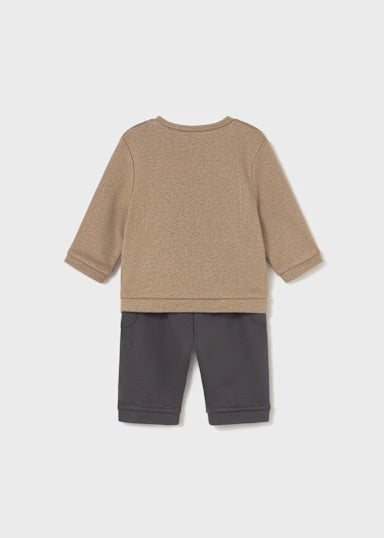 Completo Pantalone Lungo Jacquar Arachide