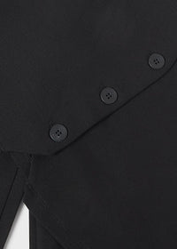 Completo Pantalone Lungo Gilet Nero