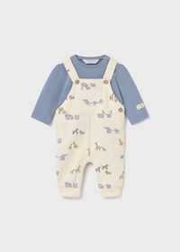 Completo Salopette Stampata Blue Bell