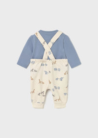 Completo Salopette Stampata Blue Bell