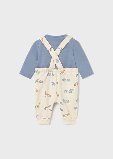 Completo Salopette Stampata Blue Bell