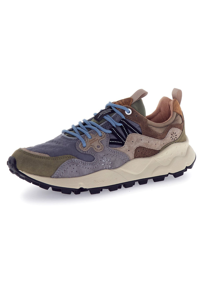 Sneaker Da Uomo Yamano 3 Military Grey Light Brown