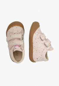 Scarpa Cocoon Suede Rosa-Platinum Strappi