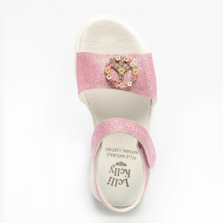 Sandalo Da Bambina Felicia Rosa Glitter