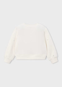 Pullover Applicazioni Bianco