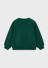 Felpa Applicazioni Verde