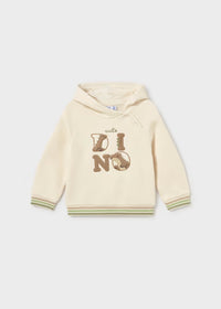 Pullover Con Cappuccio Dino Panna