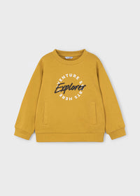 Pullover Ricamato Mostarda