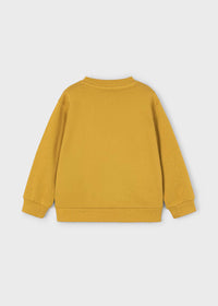 Pullover Ricamato Mostarda