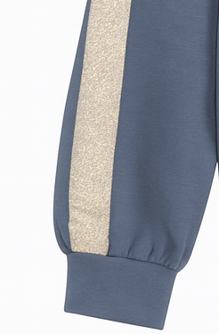 Felpa Zip Con Cappuccio Polvere