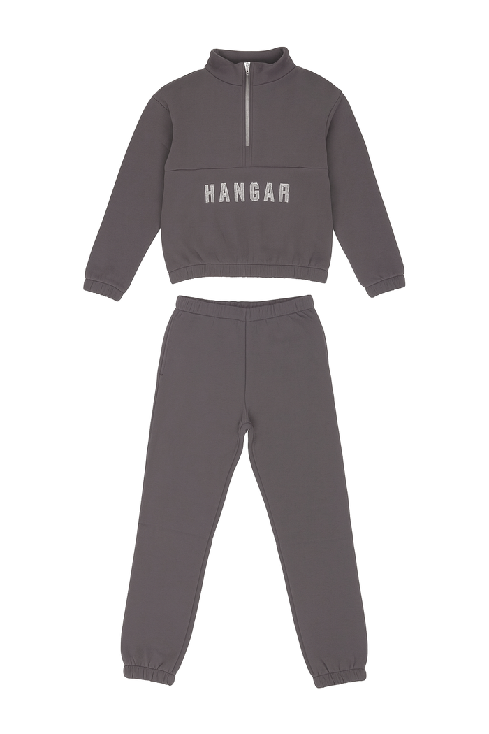 Completo Pantalone E Felpa Piombo