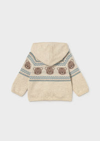 Maglione Volpe con Zip Beige