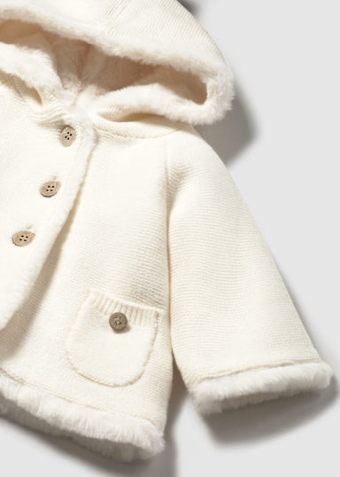 Cardigan Pompon Crema