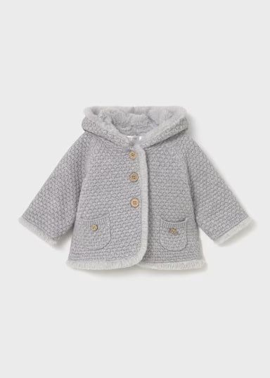 Cardigan Pompon Grigio