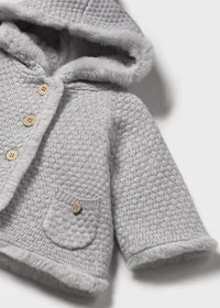 Cardigan Pompon Grigio