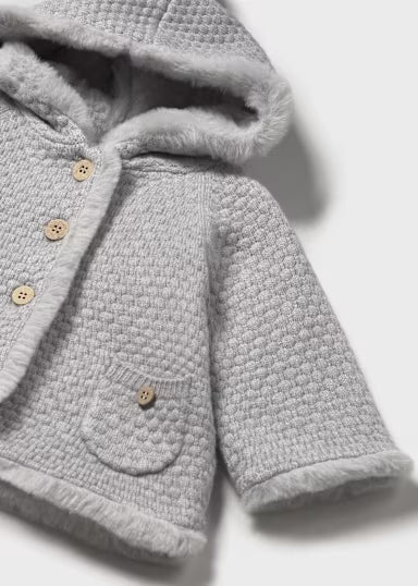 Cardigan Pompon Grigio