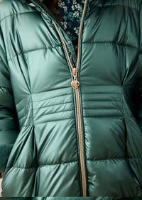 Giaccone Metallizzato Pelo Verde