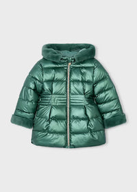 Giaccone Metallizzato Pelo Verde
