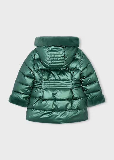 Giaccone Metallizzato Pelo Verde