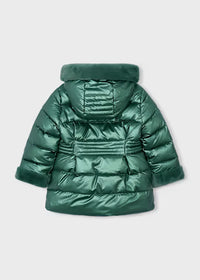 Giaccone Metallizzato Pelo Verde