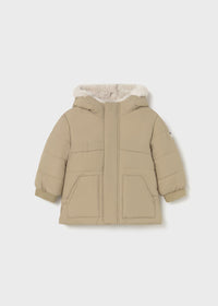 Giaccone Orecchie Pelo Beige