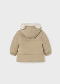 Giaccone Orecchie Pelo Beige