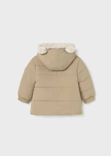 Giaccone Orecchie Pelo Beige