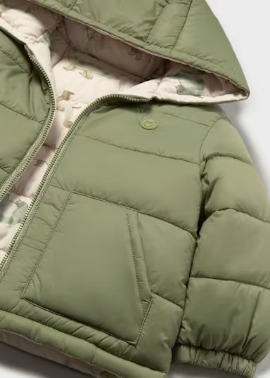Giaccone Soft Reversibile Panna Verde