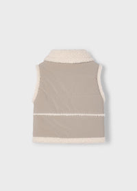 Gilet Contrasti Teddy Topo