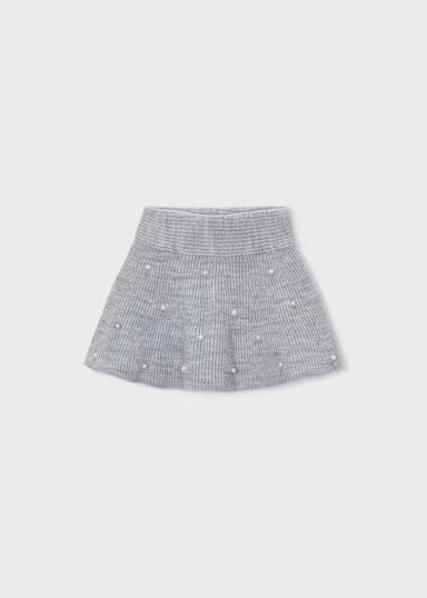 Gonna Tricot Perle Grigio Mix