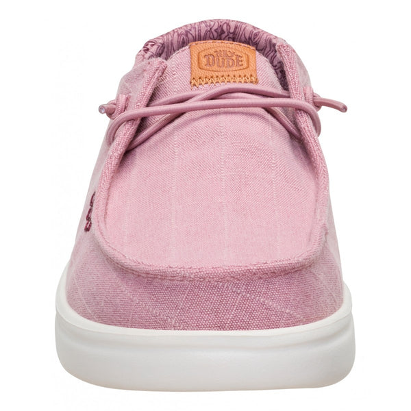 Scarpa Da Donna Wendy Rise Chambray Grid Rose